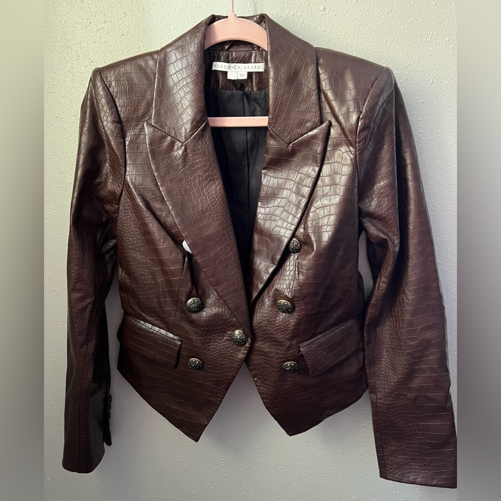 New VERONICA BEARD Cooke Dickey Jacket in Chickory Size 4 - Picture 3 of 12